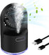 Cool Mist Air Diffuser, toberto 3 Speeds Rechargeable Portable Personal Mist USB Quiet Mini Fan Black
