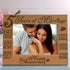 KATE POSH - 5 Years of Marriage Photo Frame - Happy 5th Wood - Engraved Natural Solid Wood Picture Frame (4x6-Horizontal)