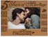 KATE POSH - 5 Years of Marriage Photo Frame - Happy 5th Wood - Engraved Natural Solid Wood Picture Frame (4x6-Horizontal)