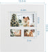 Golden State Art, Photo Album for 600 4x6 Photos Leather Cover Extra Large Capacity for Family Wedding Anniversary Baby Vacation (White)