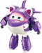 Super Wings - 5'' Transforming Supercharged Crystal Airplane Toys Action Figure | Season 4 | Airplane to Robot | Birthday Gift for 3 4 5 year old Boys and Girls | Toy Plane Vehicle for Preschool Kids