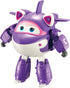 Super Wings - 5'' Transforming Supercharged Crystal Airplane Toys Action Figure | Season 4 | Airplane to Robot | Birthday Gift for 3 4 5 year old Boys and Girls | Toy Plane Vehicle for Preschool Kids