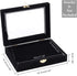 OLYCRAFT Velvet Pin Display Box Cabinet Brooch Collection Display Case with Clear Window Velvet Badges Display Box Disney, Hard Rock, Badges Collectible Pins and Medals - Black