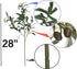 Artificial Plants Greenery Olive Branches Stems Fake Plants Green Leaves Fruits Branch Leaves for Home Office ndoor Outside DIY-Wreath Decor 28-Inch (3pcs)
