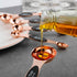 Magnetic Measuring Spoons Stainless Steel Copper Plated Rose Gold Dual Side for Dry and Liquid Ingredients Set of 5