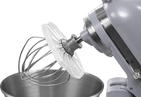 Whisk Wiper® PRO for Stand Mixers - Mix Without The Mess - The Ultimate Stand Mixer Accessory - Compatible With KitchenAid Tilt-Head Stand Mixers - 4.5qt, 5qt (Color: Clear)
