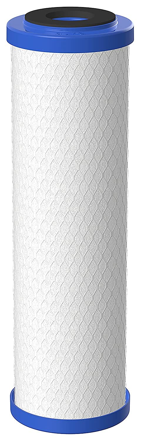 Pentair Pentek EPM-10 Carbon Water Filter, 10-Inch, Under Sink Modified Epsilon Carbon Block Replacement Cartridge with Bonded Powdered Activated Carbon (PAC) Filter, 10" x 2.5", 10 Micron