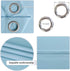 DWCN Blackout Curtains Room Darkening Energy Saving Thermal Insulated Grommet Window Curtain for Bedroom Thick Drapes Panel 42 x 45 Inches Long, 2 Panels Light Blue