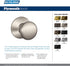 Schlage F40 PLY 605 Plymouth Door Knob, Bed & Bath Privacy Lock, Bright Brass