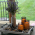 Aignis Flameless Candles Flickering with Remote, Battery Operated Candles Pack of 3 with Timer, Plexiglass LED Candles for Home Table Decor(D: 3"x H: 4"5"6")