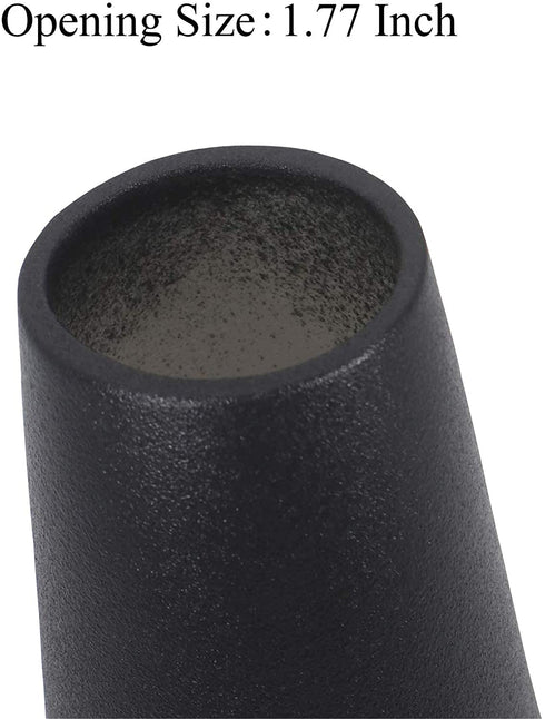 Gemseek 8 inch Black Ceramic Flower Vase, Modern Vase for Living Room Indoor Home Decor, Wedding Centerpieces/Arrangements