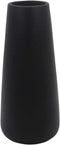 Gemseek 8 inch Black Ceramic Flower Vase, Modern Vase for Living Room Indoor Home Decor, Wedding Centerpieces/Arrangements