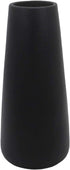 Gemseek 8 inch Black Ceramic Flower Vase, Modern Vase for Living Room Indoor Home Decor, Wedding Centerpieces/Arrangements