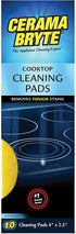 Cerama Bryte Glass-Ceramic Cooktop Cleaning Pads for Stubborn Stains, 10 Count