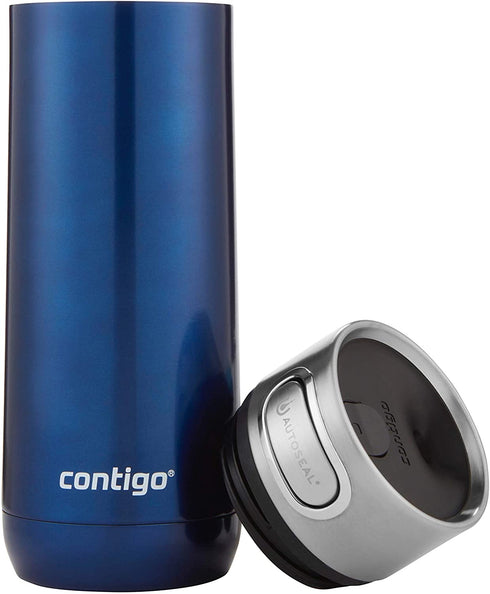 Contigo Luxe AUTOSEAL Vacuum-Insulated Travel Mug | Spill-Proof Coffee Mug with Stainless Steel THERMALOCK Double-Wall Insulation, 16 oz., Monaco