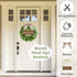 Spring Wreaths for Front Door Wreath 16 inch with Welcome Sign Farmhouse Outdoor Summer Wreath Greenery Eucalyptus for All Seasons