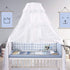 JOYLIFE Baby Net Baby Toddler Bed Crib Dome Canopy Netting (White)