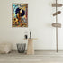 African American Wall Art Black Queen Poster African Women Portrait Poster Sunflower Black Queen Women Print Paintings Abstract Black Women Posters for Bedroom Decor 16x24 Inch Unframed