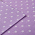 MI ZONE - MZ20-419 100% Cotton Percale Ultra Soft Sheet Set, Full, Purple Polka Dot