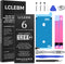 LCLEBM Battery for iPhone 6, 3200mAh Higher Capacity New 0 Cycle Li-ion Polymer Battery Replacement for iPhone 6 Model A1586,A1589,A1549 with Repair Tool Kit
