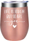 Inspirational Gifts for Women - Christmas, Motivational, Cheer Up, Cancer, Get Well Soon Gifts for Women, Friends - Sympathy Thinking of You Gift - Life is Tough but so are You - LEADO Wine Tumbler