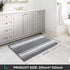 Bathroom Rugs Non Slip Gray, 20x32 Inches Bath Mats Rugs for Bathroom, Extra Thick Soft Absorbent Chenille Shaggy Bathroom Floor Mats, Machine Washable
