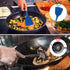 mossFlos Kitchen Cooking Utensils Set, 12 pcs Non-Stick Silicone Cooking Kitchen Utensils with Holder, Heat Resistant Kitchen Gadgets Utensil Set,Dark Blue