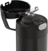 THERMOS FUNTAINER 12 Ounce Stainless Steel Vacuum Insulated Kids Straw Bottle, Black