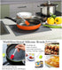 KeepingcooX Non-Slip Silicone Dish Drying Mat. 17 x 13 Inches 0.71 lb - Dish and Glassware Sloped Board Silicone Tray in Grey - Dishwasher, Heat Resistant Trivet (Large)