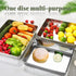 Sheet Pan, Stainless Steel Baking Pans Tray, Toaster Oven Pan Stainless Steel Baking Pan Cookie Sheet (11.22x14.25x2.36 inches)