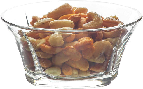 LAV Glass Dessert Bowls Set of 6 - 10 Oz Small Glass Bowls for Fruit, Snacks, Dips and Side Dishes - Dessert Bowls Glass - Clear Serving Bowls and Charcuterie Bowls - Small Glass Ice Cream Bowls