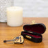 BROADWAY GIFTS Women's Miniature Musical Instrument Lapel Pins - Velvet Lined Case - Classic Guitar