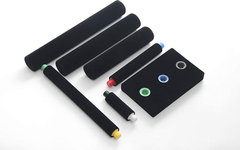 Wuligirl 3 Tier T-Bar Bracelet Jewelry Display Stand Bangle Organizer Storage Holder Velvet Black (3T Bar)