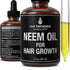 Organic Neem Oil For Hair Growth. From Pure Neem Seed of India. Stop Hair Loss Now. Best Treatment for Hair Thinning. Hair Thickening Oils Conditioner. Great For Skin, Dandruff Reduction 2oz