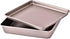 HYTK Small Cookie Sheets 11 X 9 Inch Set of 2 Mini Baking Tray Toaster Oven Replacement Pan Nonstick Thicken Brushed High Carbon Steel No Warp Magnetic Bakeware