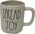 RAE DUNN SPREAD JOY COFFEE/TEA WHITE MUG - Artisan Collection By Magenta Display this motivational cup to remind yourself to always seek to Spread Joy.