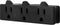 GE 3-Outlet Extender, Heavy Duty Power Splitter, Grounded, Wall Tap Adapter, 3-Prong, 1875 Watts, UL Listed, Black, 50911