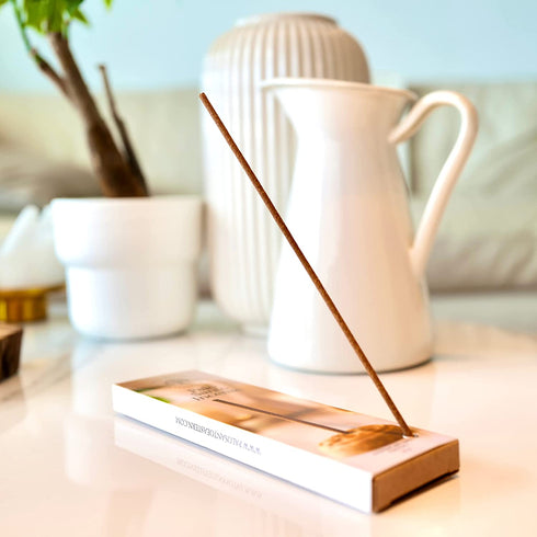 Palo Santo Incense Sticks, Sustainably Harvested in 1989 in Peru, 30 Sticks, 30 Minutes Burning Time, 15g, 100% Natural Wood Ingredients - No Perfume, No Additives, No Oils