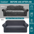 Granbest Premium Water Repellent Sofa Cover 2-Piece High Stretch Couch Slipcover Super Soft Fabric Couch Cover (Gray, Large-2 Pieces)