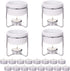 Hiware 4 Pieces Ceramic Butter Warmers with 16 Pieces Tealight Candles Set for Seafood, Fondue - Dishwasher Safe