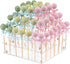 Acrylic Cake Pop Display Stand, ANMEISH 56 Hole Clear 3 Tier Square Lollipop Holder, Ideal for Weddings Baby Showers Birthday Party Anniversaries Holiday Candy Decorative