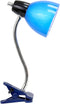 Limelights LD2014-BLU Adjustable Clip Lamp Light, Blue