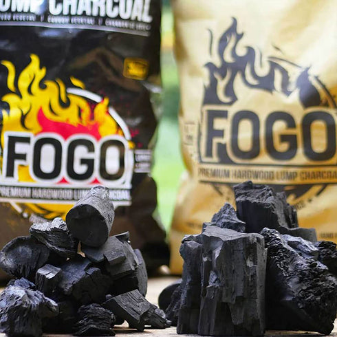FOGO Premium Oak Restaurant All-Natural Hardwood Medium and Small Sized Lump Charcoal for Grilling and Smoking , 17.6 Pound Bag