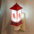 Roman Cardinal In Lantern 6.25 Inch Acrylic Swivel Plug Bubble Night Light