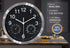 Fzy.bstim Non Ticking Silent Wall Clocks Battery Operated,10 Inch Quality Quartz Analog Wall Clock with Thermometer and Hygrometer,Decorative for Kitchen,Living Room,Bathroom,Office,Garage(Black)