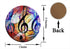 XUTAI Drink Coasters Custom Stone Music Note Coaster Ceramic with Cork Backing 4 Pack Sets for Birthday Housewarming Room Decor Holiday Party