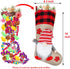 Aiduy Christmas Stockings 18" Large Size Plush Swedish Gnome Santa 3 Pieces 3D Stylish Christmas Decorations, Classic Home & Party Accessory Hanging Gift Candy Bags for Family Holiday