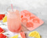 Genuine Fred Mold Ice Tray and Straws, Standard, Pink