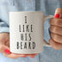 I Like His Beard, I Like Her Butt Couples Funny Coffee Mug Set 11oz - Unique Wedding Gift For Bride and Groom - His and Hers Anniversary Present Husband and Wife - Engagement Gifts For Him and Her