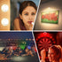 HONGUT 12 Colors Changing Accent Light, Rechargeable Picture Light with Remote, Wireless Dartboard Light, Puck Light with 330°Rotatable Light Head, Stick on Art Spotlight Indoor for Display, Painting